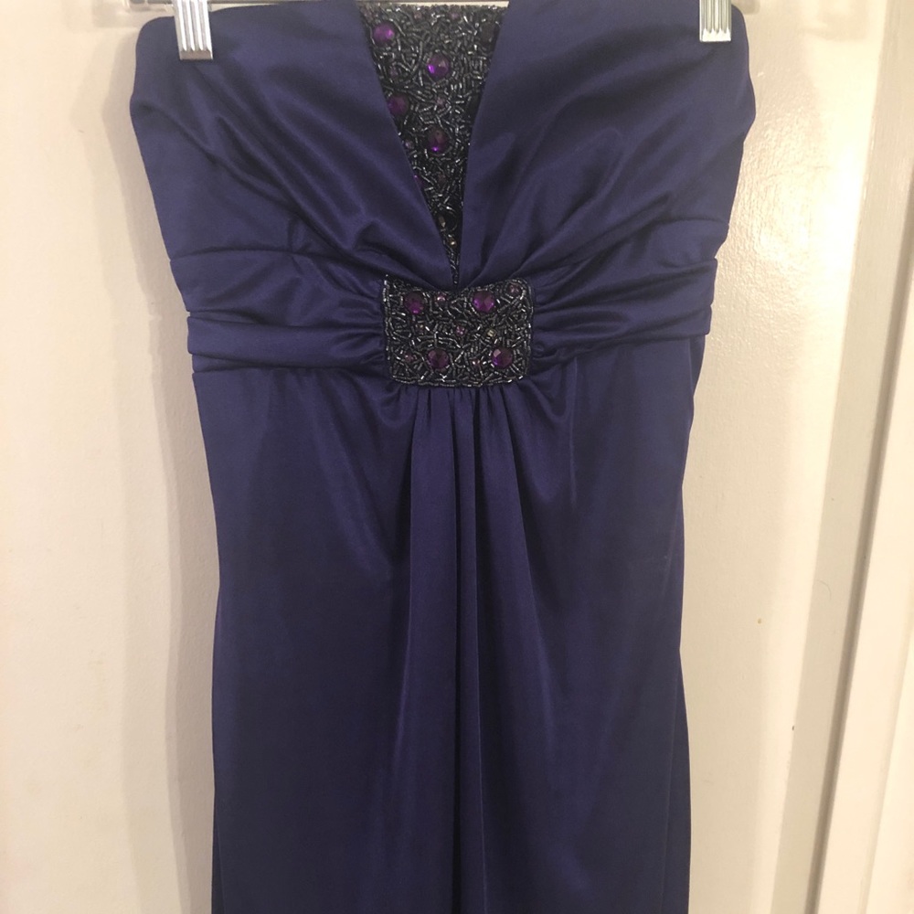 Strapless, purple dress, worn once